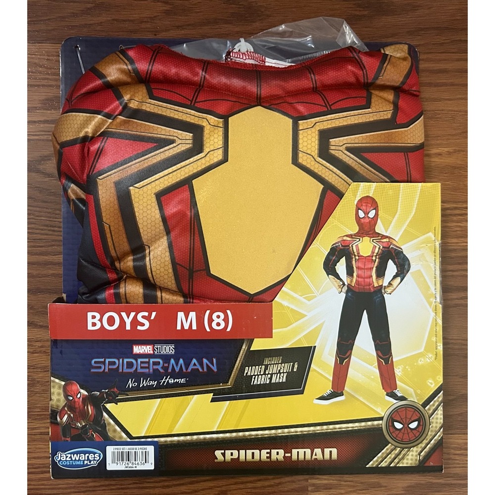 Marvel SPIDER-MAN No Way Home Halloween Costume Child Boys Medium (8) NIP